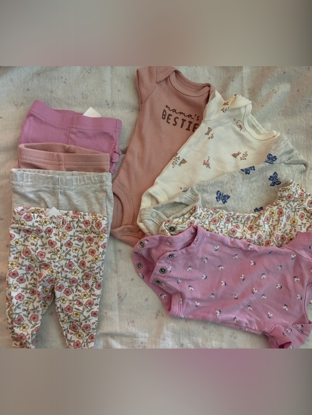 Preemie Child of Mine bundle! 5 onesies and 4 bottoms